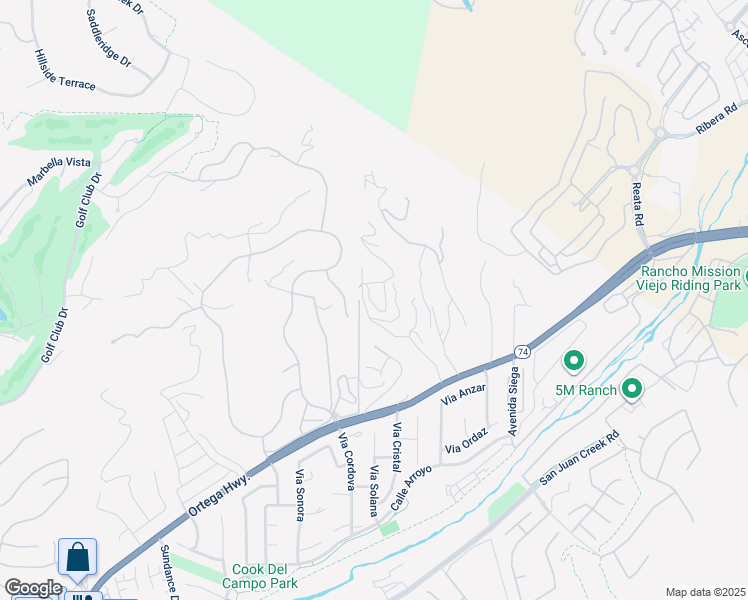 map of restaurants, bars, coffee shops, grocery stores, and more near 10 Strawberry Lane in San Juan Capistrano