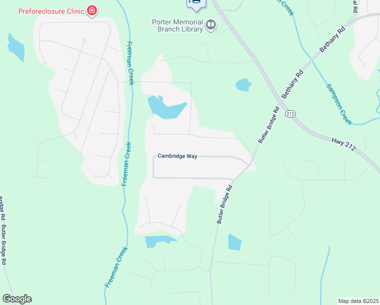 map of restaurants, bars, coffee shops, grocery stores, and more near 160 Cambridge Way in Covington