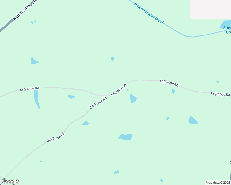 map of restaurants, bars, coffee shops, grocery stores, and more near Lagrange Road in Mathiston