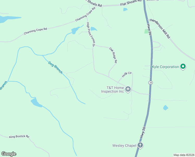 map of restaurants, bars, coffee shops, grocery stores, and more near 215 High Point Forest Drive in Covington