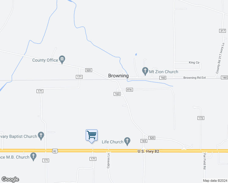 map of restaurants, bars, coffee shops, grocery stores, and more near 634 Browning Road Extension in Greenwood