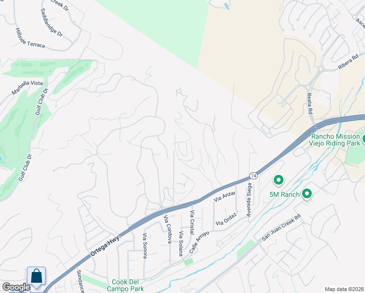 map of restaurants, bars, coffee shops, grocery stores, and more near 10 Strawberry Lane in San Juan Capistrano