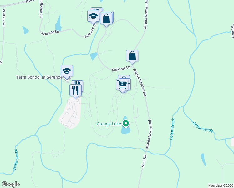 map of restaurants, bars, coffee shops, grocery stores, and more near 807 Rausch Ridge in Palmetto