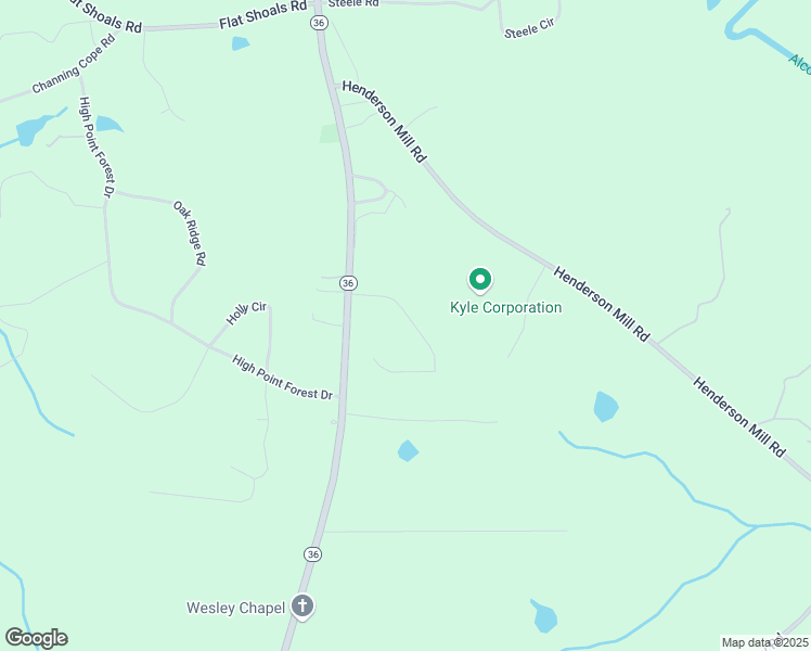 map of restaurants, bars, coffee shops, grocery stores, and more near 80 Myrtle Grove Lane in Covington