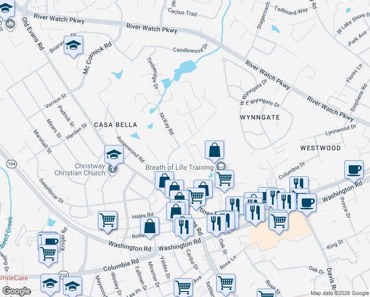 map of restaurants, bars, coffee shops, grocery stores, and more near 3700-3802 Murray Rd in Martinez
