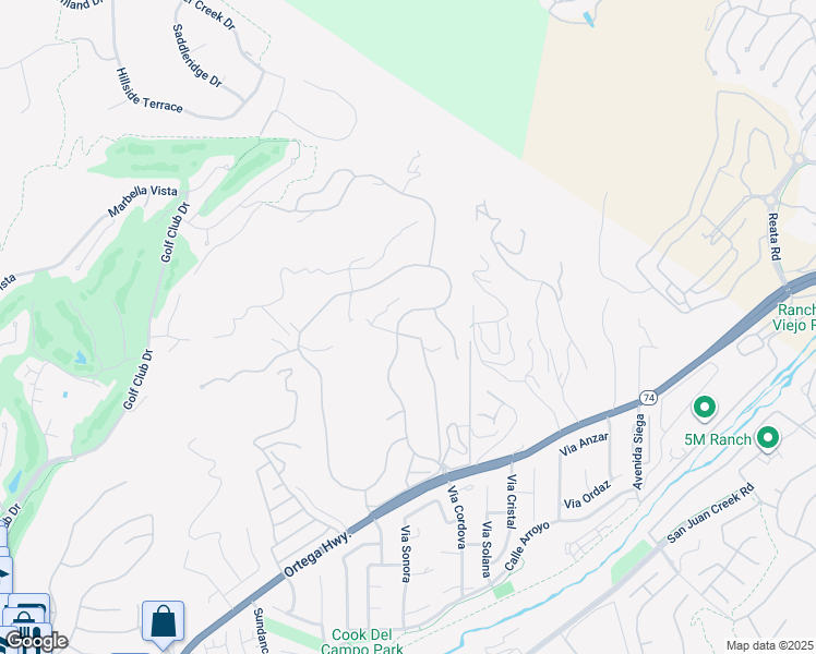 map of restaurants, bars, coffee shops, grocery stores, and more near 30641 Fox Run Lane in San Juan Capistrano