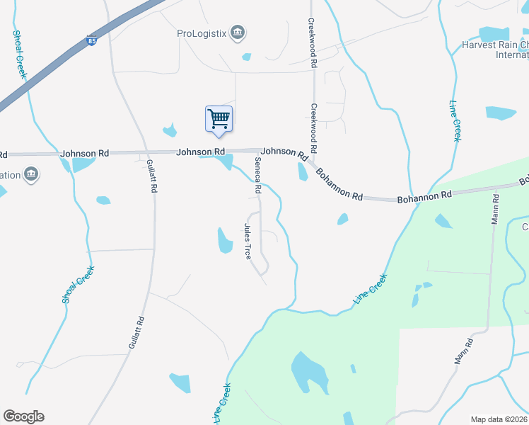 map of restaurants, bars, coffee shops, grocery stores, and more near 8798 Seneca Road in Palmetto