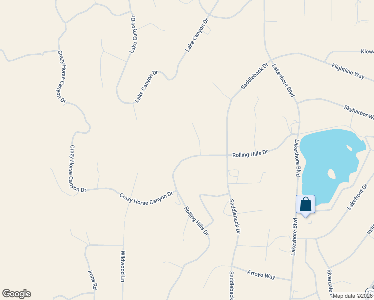 map of restaurants, bars, coffee shops, grocery stores, and more near 41430 Rolling Hills Drive in Aguanga