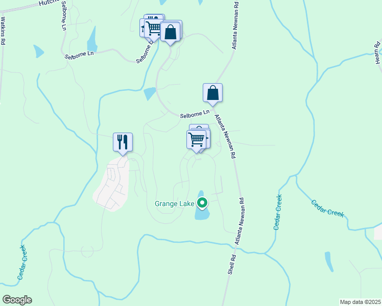 map of restaurants, bars, coffee shops, grocery stores, and more near 807 Rausch Ridge in Palmetto