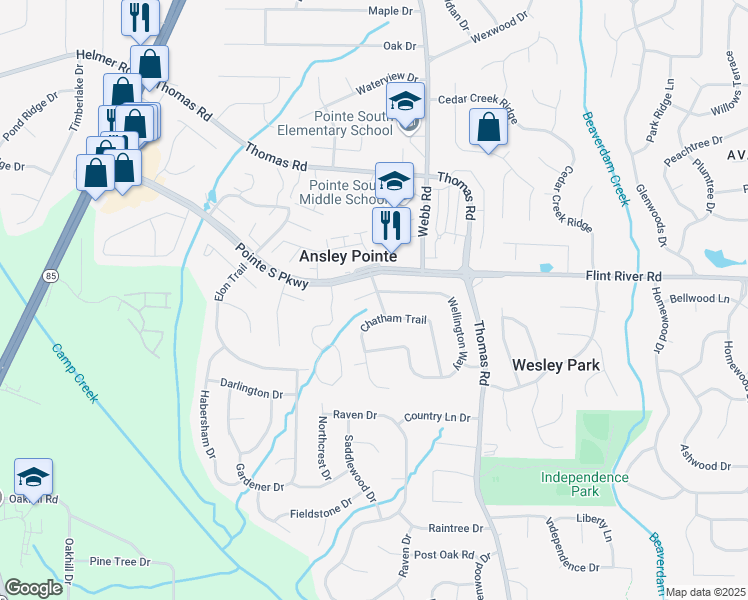 map of restaurants, bars, coffee shops, grocery stores, and more near 670 Wellington Way in Jonesboro