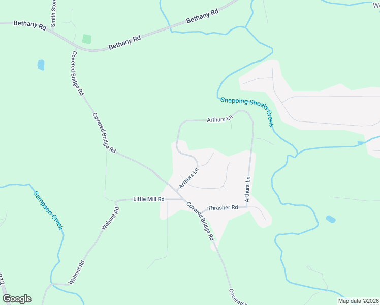 map of restaurants, bars, coffee shops, grocery stores, and more near 455 Arthurs Lane in Covington