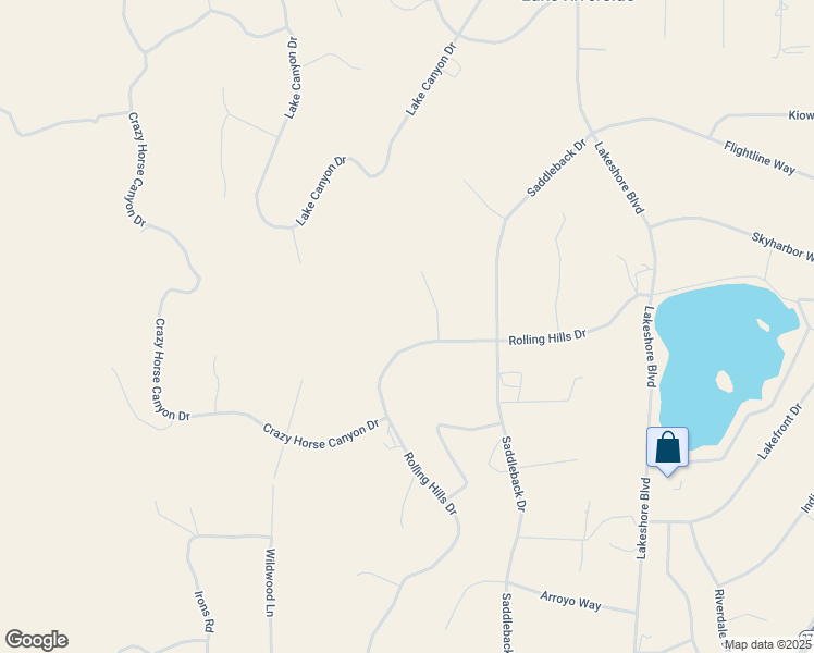 map of restaurants, bars, coffee shops, grocery stores, and more near 41430 Rolling Hills Drive in Aguanga