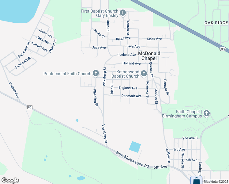 map of restaurants, bars, coffee shops, grocery stores, and more near 409 Utica Street in Birmingham