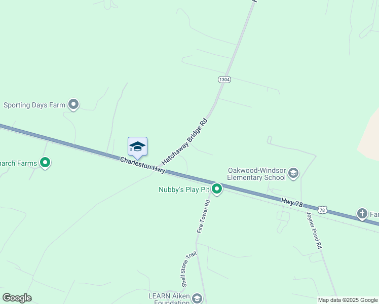 map of restaurants, bars, coffee shops, grocery stores, and more near 1006 Trowell Road in Aiken