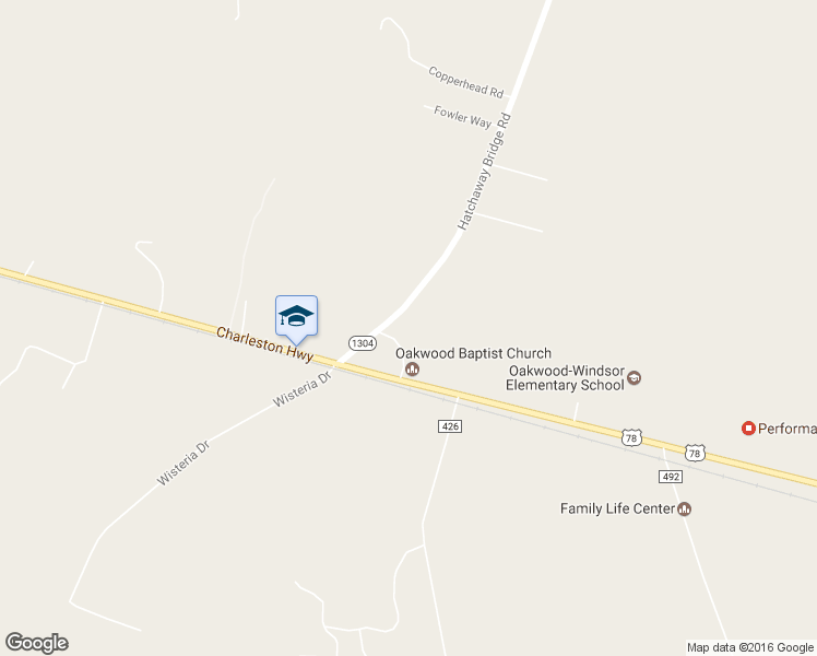 map of restaurants, bars, coffee shops, grocery stores, and more near 1006 Trowell Road in Aiken