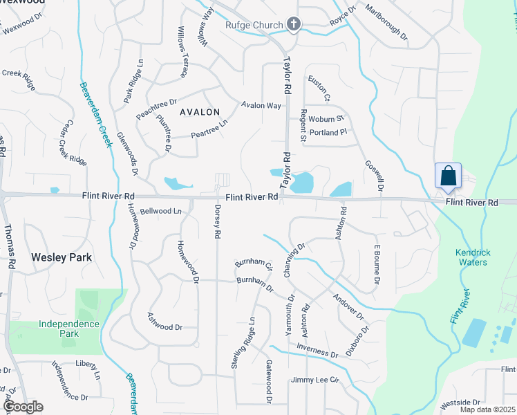 map of restaurants, bars, coffee shops, grocery stores, and more near 60 Flint River Rd in Jonesboro