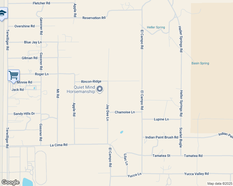map of restaurants, bars, coffee shops, grocery stores, and more near 41600 Jay Dee Lane in Anza