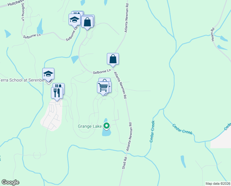 map of restaurants, bars, coffee shops, grocery stores, and more near 5 Swann Ridge in Palmetto