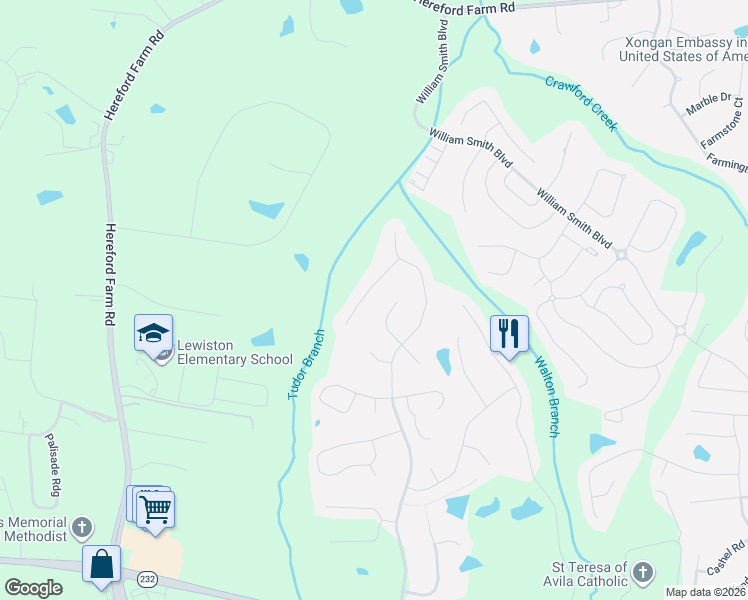 map of restaurants, bars, coffee shops, grocery stores, and more near 3010 Haseley Court in Grovetown