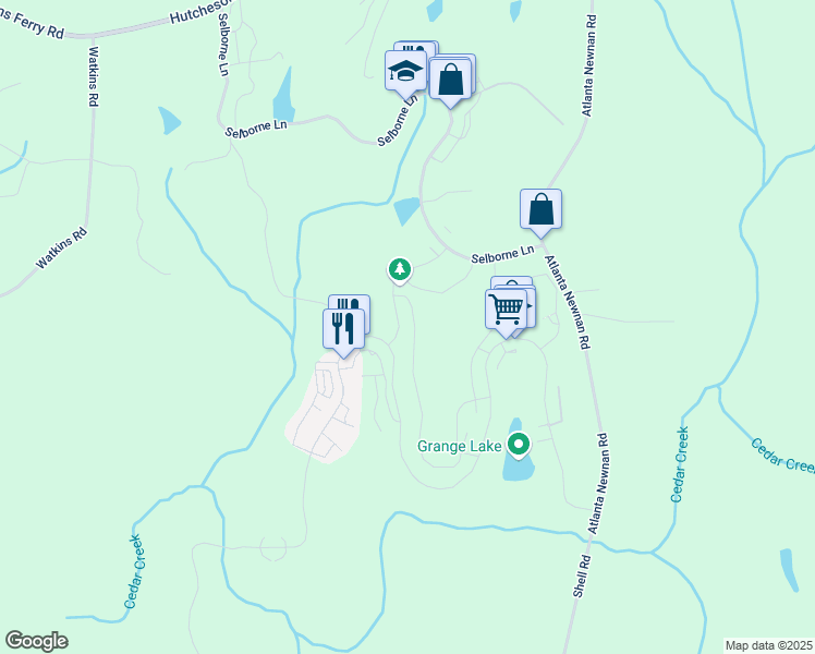 map of restaurants, bars, coffee shops, grocery stores, and more near 1290 Lupo Loop in Palmetto