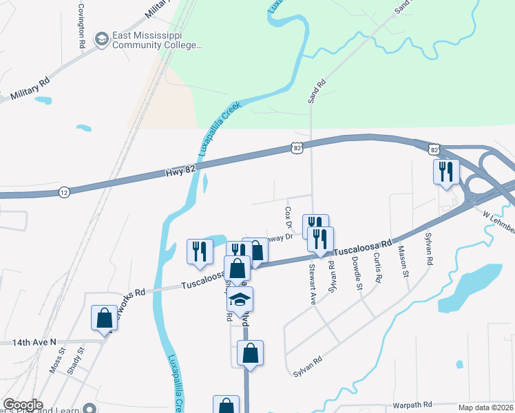 map of restaurants, bars, coffee shops, grocery stores, and more near 207 Riverdale Drive in Columbus