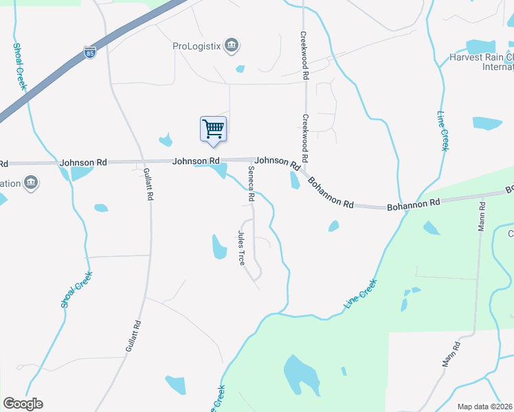 map of restaurants, bars, coffee shops, grocery stores, and more near 8774 Seneca Road in Palmetto