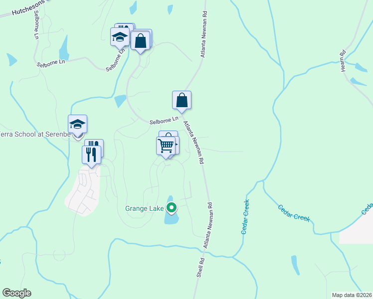 map of restaurants, bars, coffee shops, grocery stores, and more near 5 Swann Ridge in Palmetto