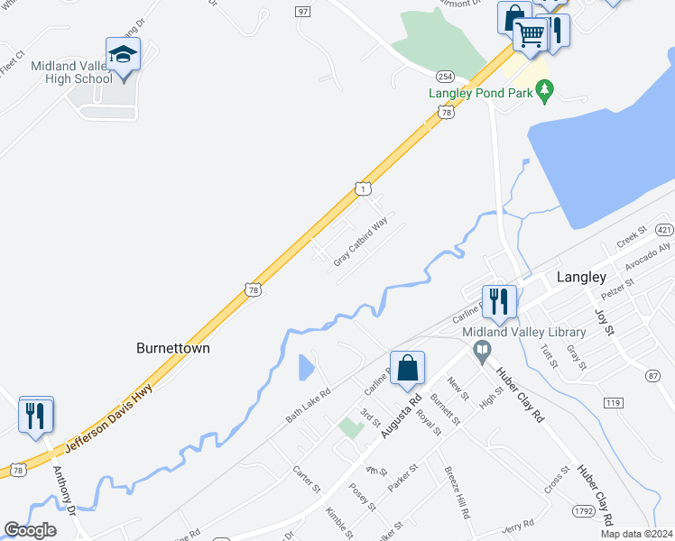 map of restaurants, bars, coffee shops, grocery stores, and more near 617 Gray Catbird Way in Warrenville