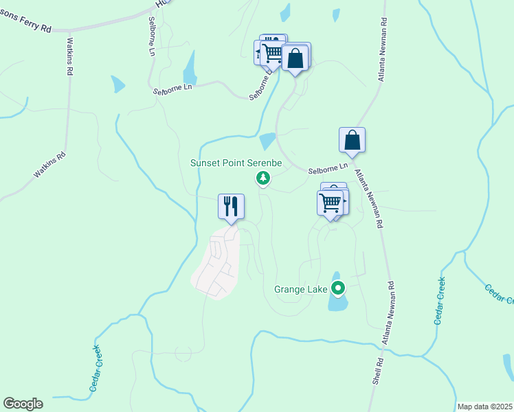 map of restaurants, bars, coffee shops, grocery stores, and more near 290 Tabb Way in Palmetto