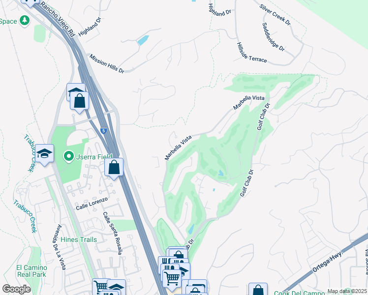 map of restaurants, bars, coffee shops, grocery stores, and more near 30612 Marbella Vista in San Juan Capistrano