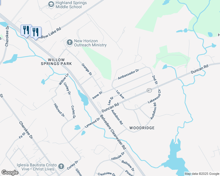 map of restaurants, bars, coffee shops, grocery stores, and more near 108 Irene Street in North Augusta