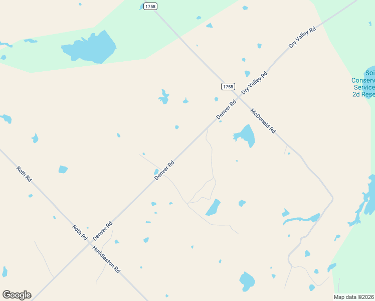 map of restaurants, bars, coffee shops, grocery stores, and more near Denver Road in Bowie