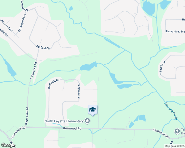 map of restaurants, bars, coffee shops, grocery stores, and more near 410 Thornton Lane in Fayetteville