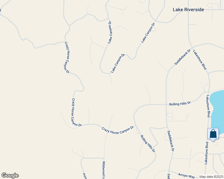 map of restaurants, bars, coffee shops, grocery stores, and more near 41482 Rocky Ridge Court in Aguanga