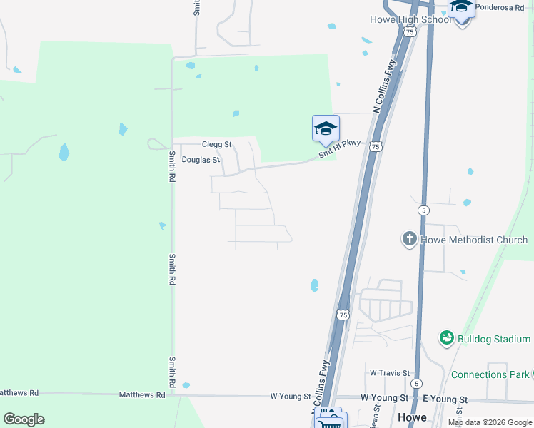 map of restaurants, bars, coffee shops, grocery stores, and more near 1304 Richardson Street in Howe