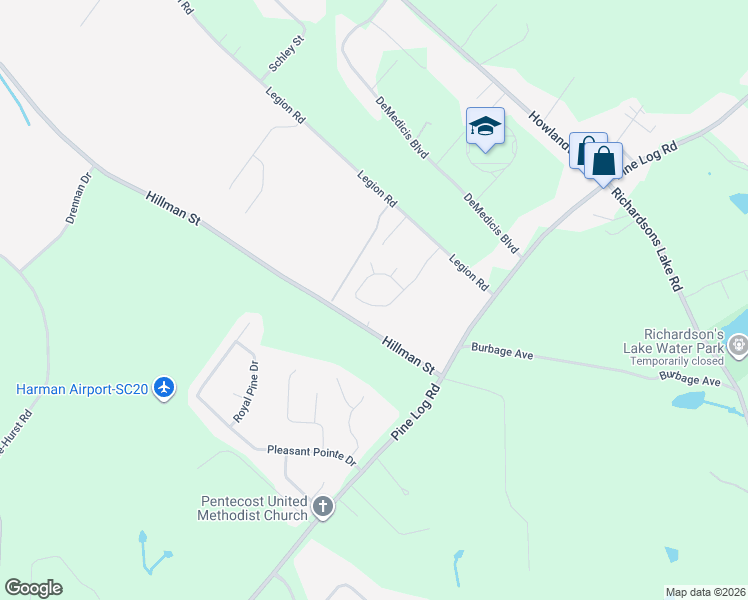 map of restaurants, bars, coffee shops, grocery stores, and more near 222 Saint Johns Place in Warrenville