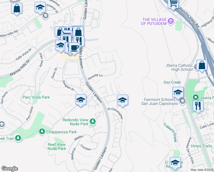 map of restaurants, bars, coffee shops, grocery stores, and more near 4 Tobago in Laguna Niguel