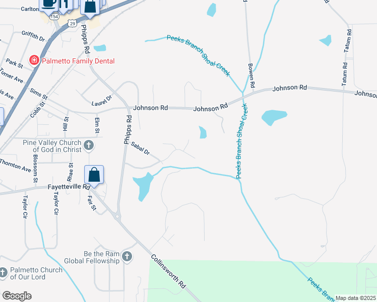 map of restaurants, bars, coffee shops, grocery stores, and more near 237 Greensprings Drive in Palmetto