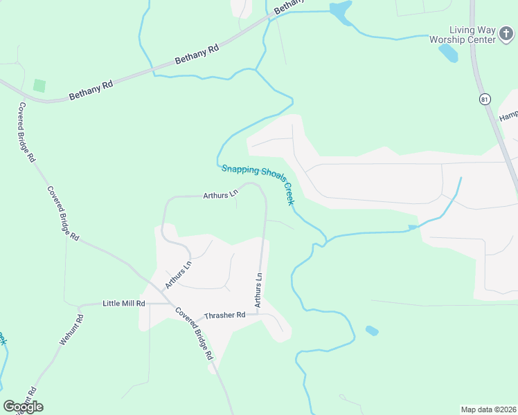 map of restaurants, bars, coffee shops, grocery stores, and more near 195 Arthurs Ln in Covington