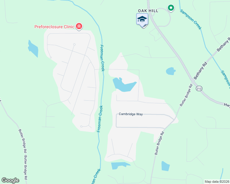 map of restaurants, bars, coffee shops, grocery stores, and more near 295 The Falls Boulevard in Covington