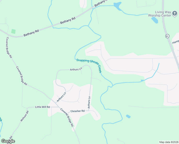 map of restaurants, bars, coffee shops, grocery stores, and more near 195 Arthurs Lane in Covington