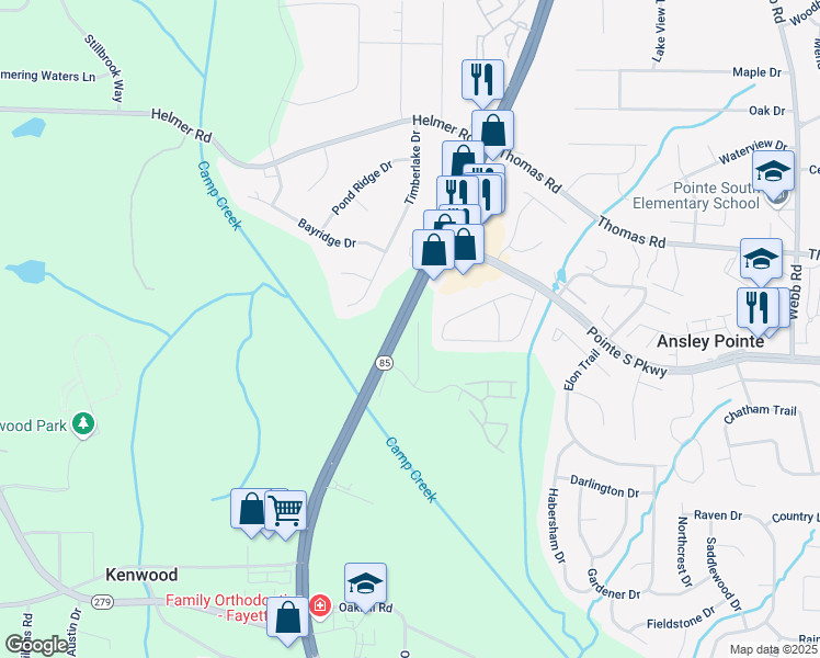 map of restaurants, bars, coffee shops, grocery stores, and more near in Jonesboro