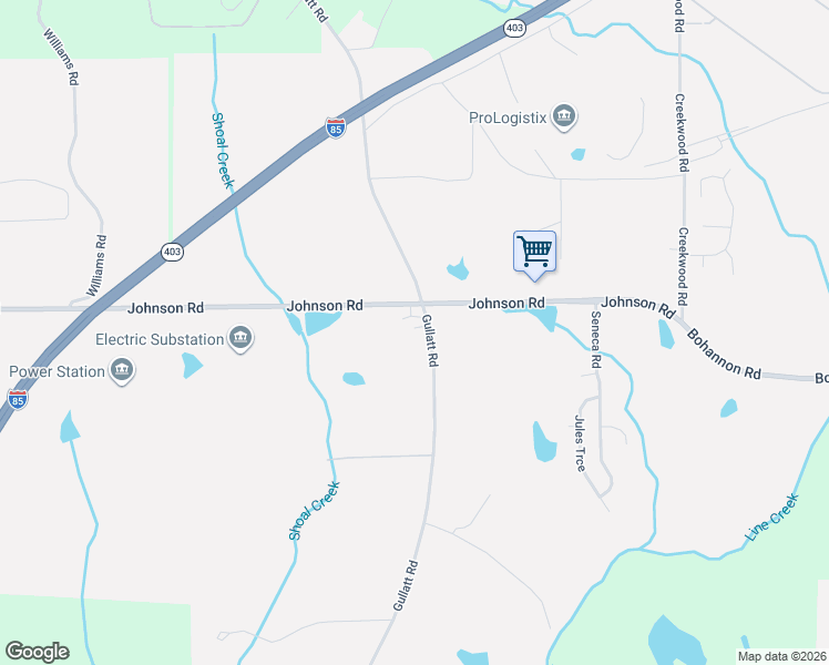 map of restaurants, bars, coffee shops, grocery stores, and more near 8715 Gullatt Road in Palmetto