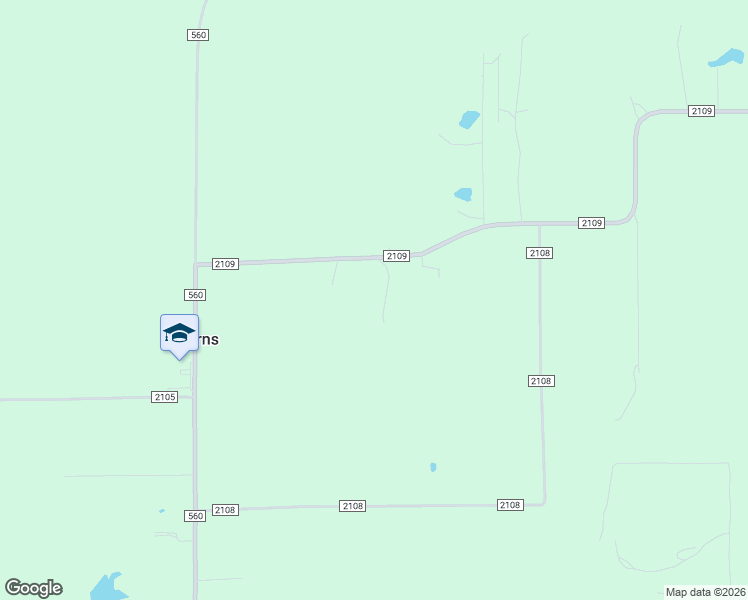 map of restaurants, bars, coffee shops, grocery stores, and more near 454 County Road 2109 in Hooks