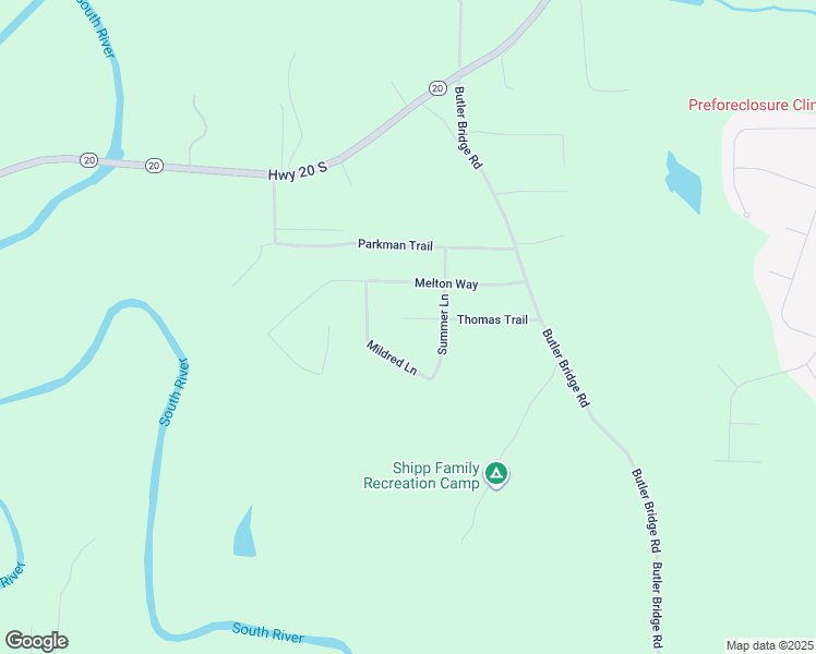 map of restaurants, bars, coffee shops, grocery stores, and more near 145 Thomas Trail in Covington