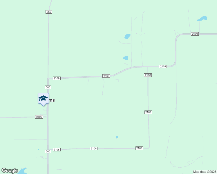 map of restaurants, bars, coffee shops, grocery stores, and more near 454 County Road 2109 in Hooks