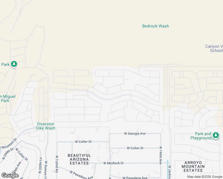 map of restaurants, bars, coffee shops, grocery stores, and more near 19838 West Annika Drive in Buckeye