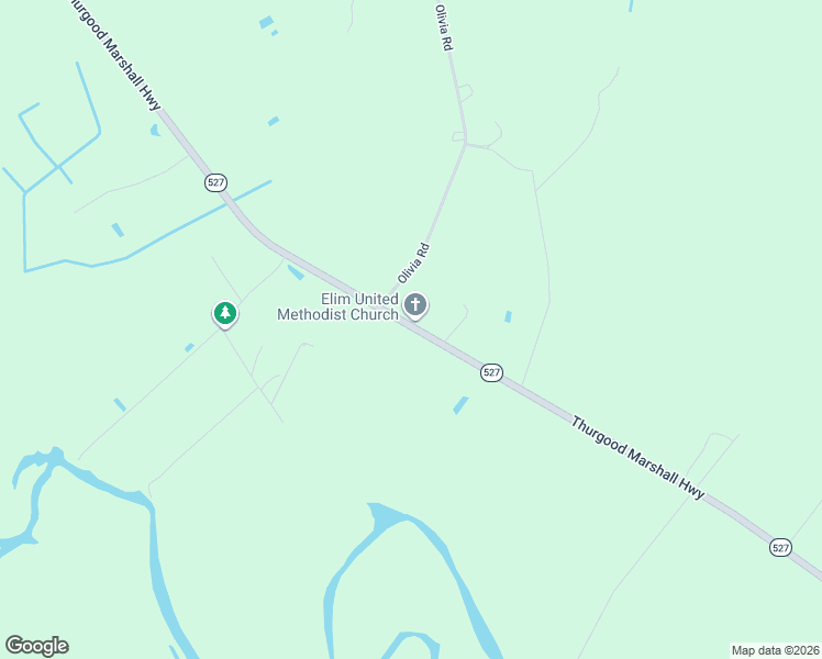 map of restaurants, bars, coffee shops, grocery stores, and more near 8897 Thurgood Marshall Highway in Andrews