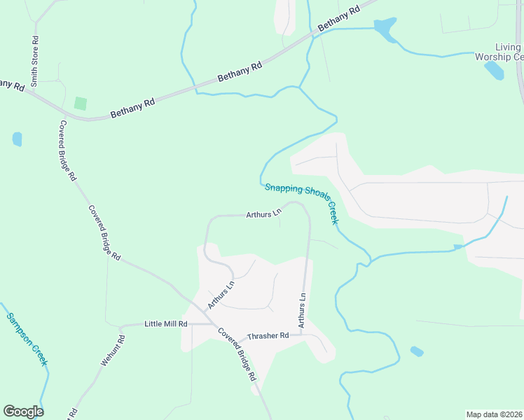 map of restaurants, bars, coffee shops, grocery stores, and more near 280 Arthurs Lane in Covington