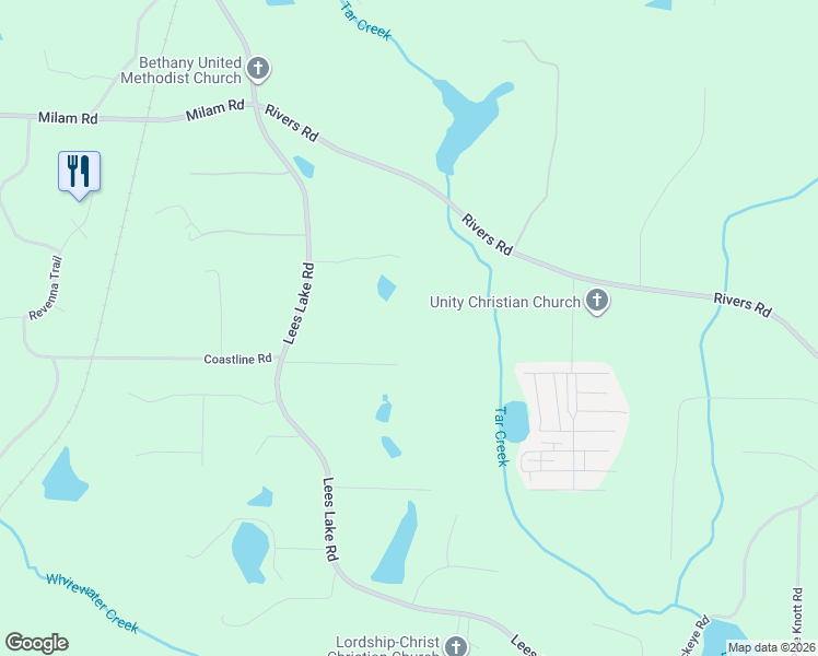 map of restaurants, bars, coffee shops, grocery stores, and more near 130 Virginia Pl in Fayetteville
